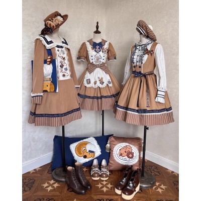 Iris De Nuit Little Chef Mouse Blouse Underbust JSK and OPs(Reservation/2 Colours/Full Payment Without Shipping)